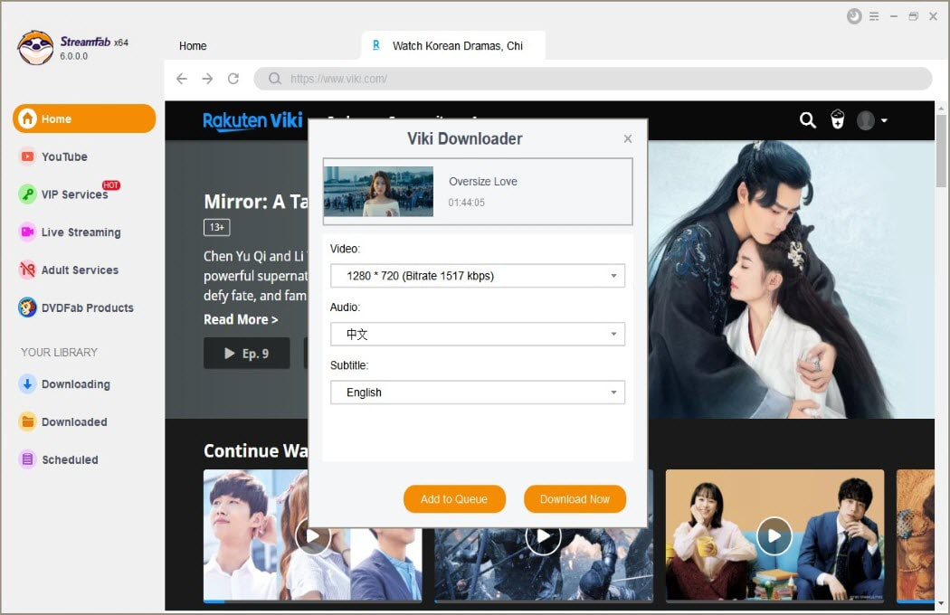 rip viki videos with streamfab