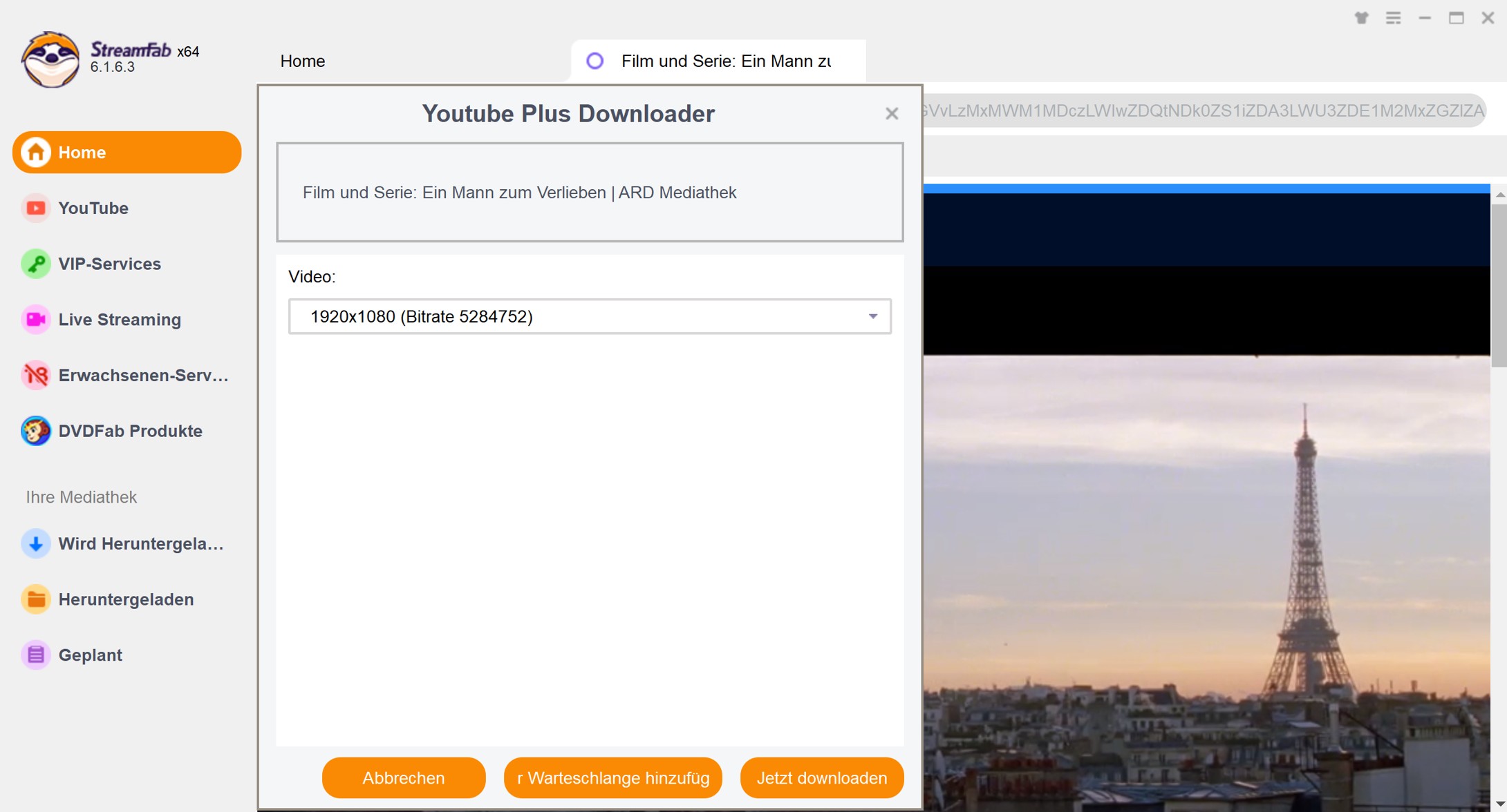 Mit StreamFab ARD Mediathek Filme downloaden