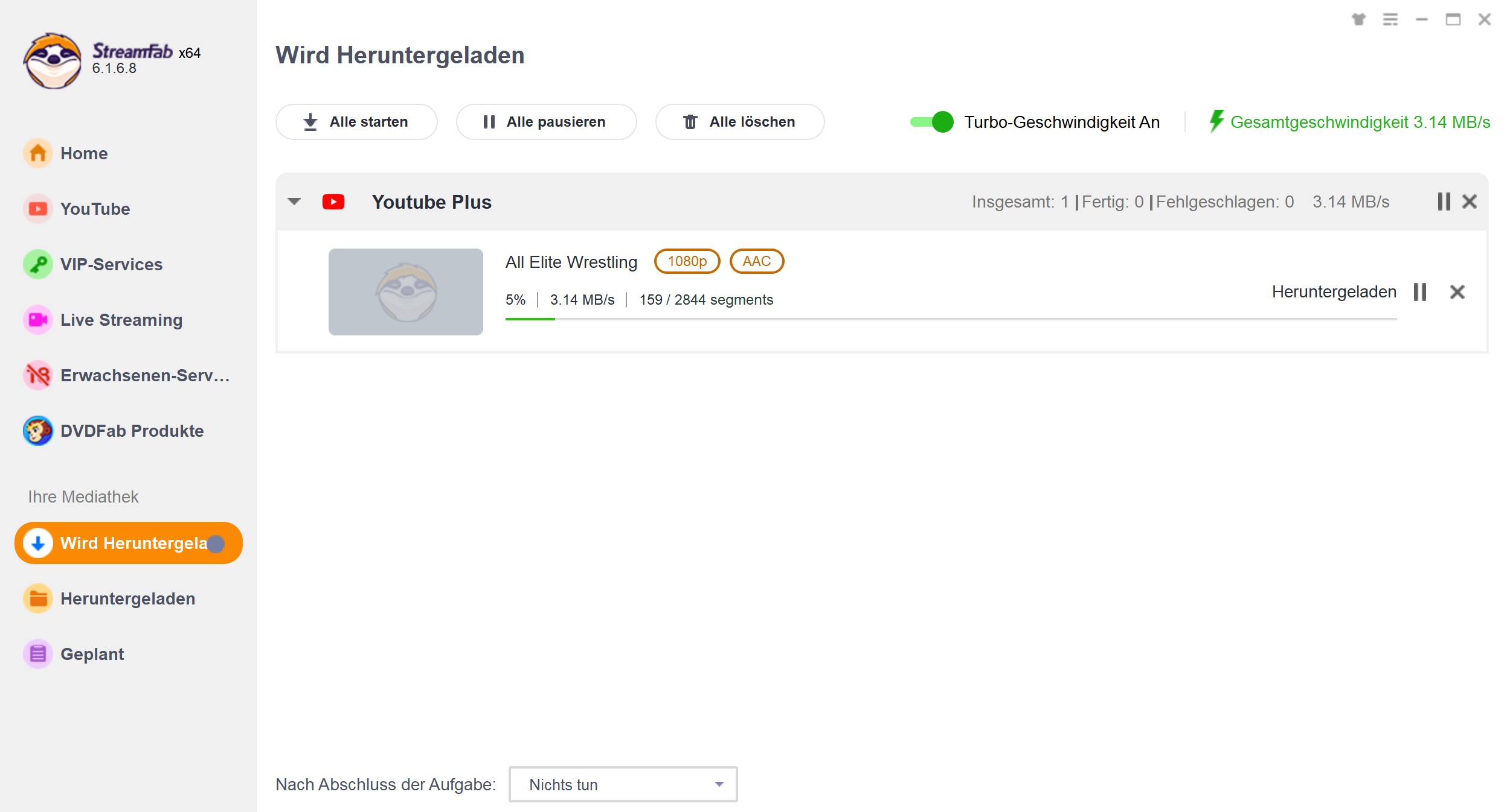 Detaillierte Schritte zum Herunterladen von DMAX Videos