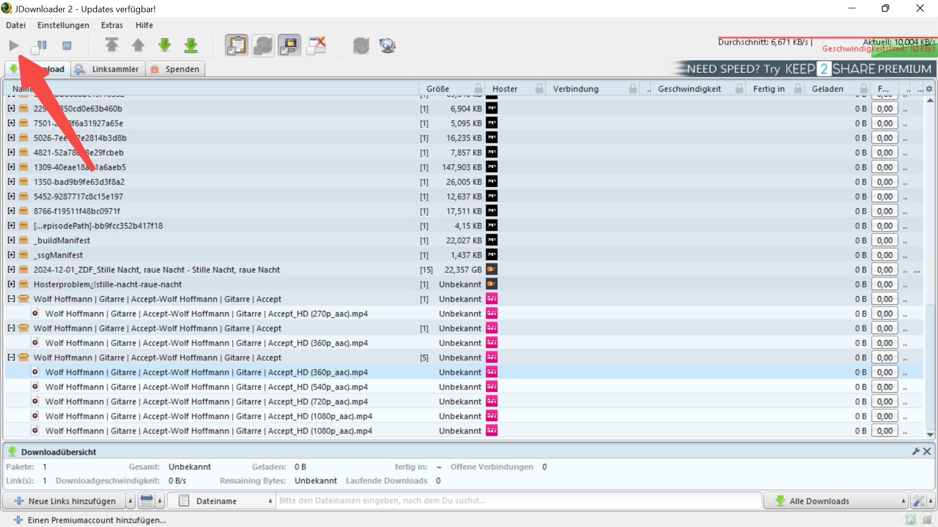Anleitung zum MagentaMusik Video Download mit JDownloader