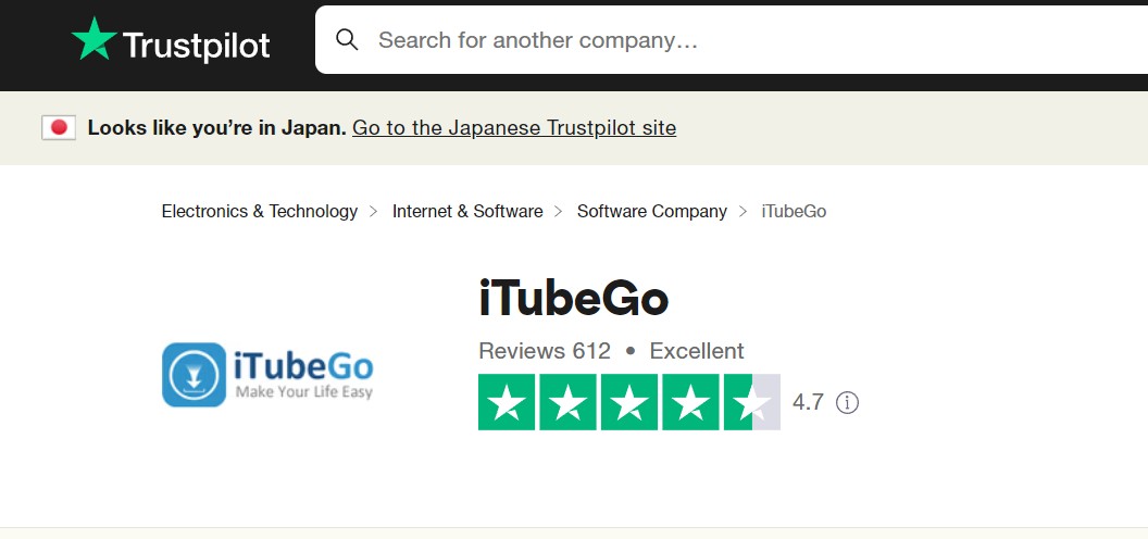 iTubeGo video downloader 評判