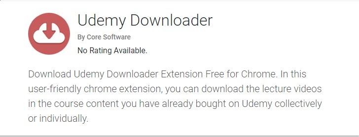 udemy downloader extension chrome