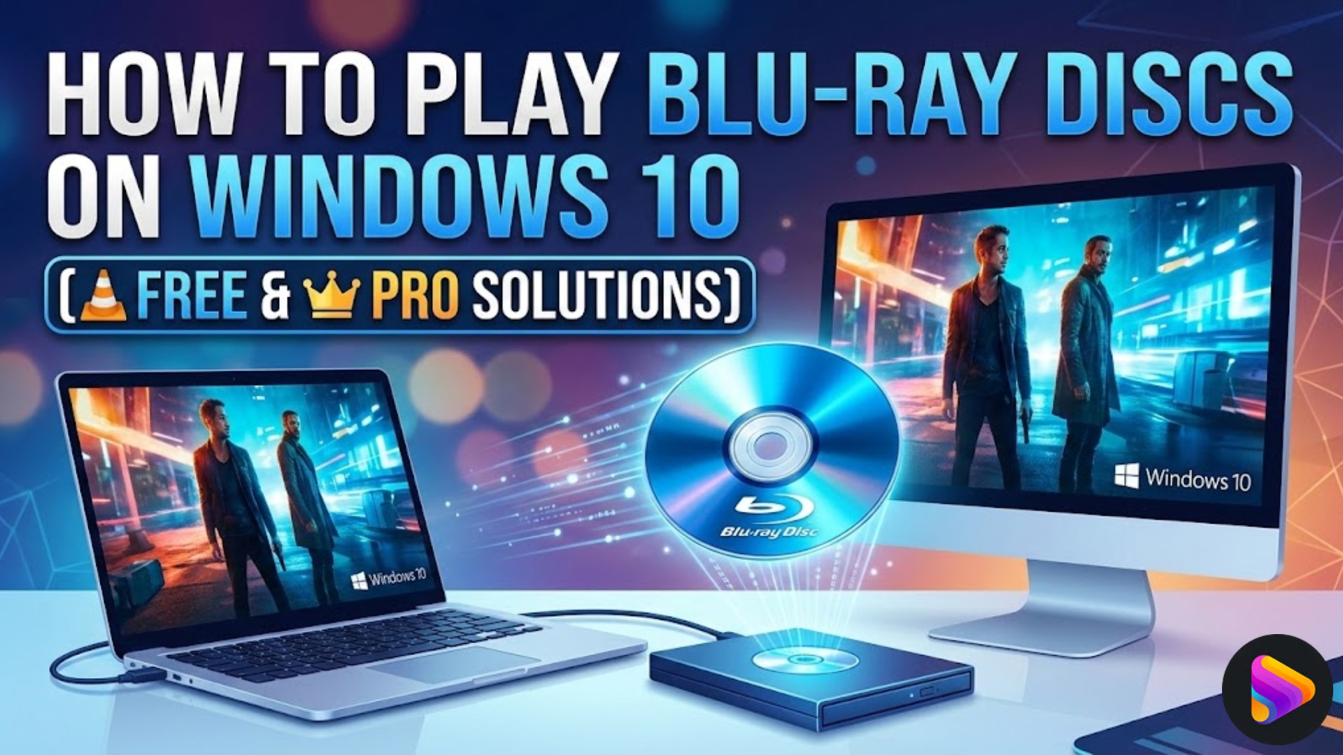 How to Play Blu-ray Discs on Windows 10 (Free & Pro Solutions)