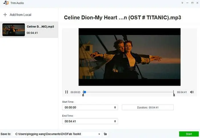 Comment graver des MP3 sur DVD avec des créateurs de DVD gratuits:3. Découper les MP3 si vous en avez besoin