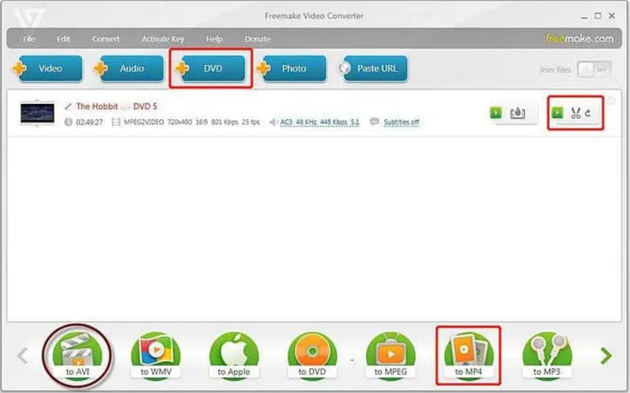  Freemake DVD zu MP4 Converter