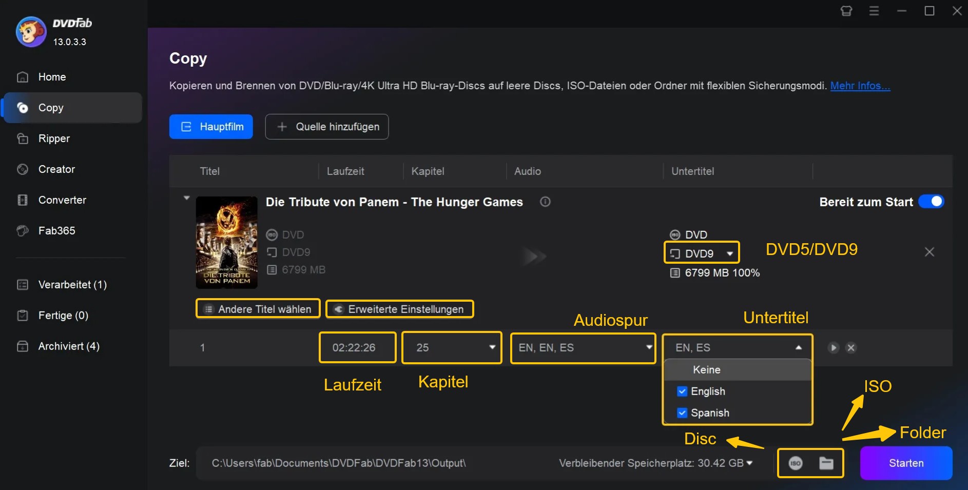 How to rip DVD to ISO using DVDFab DVD Copy