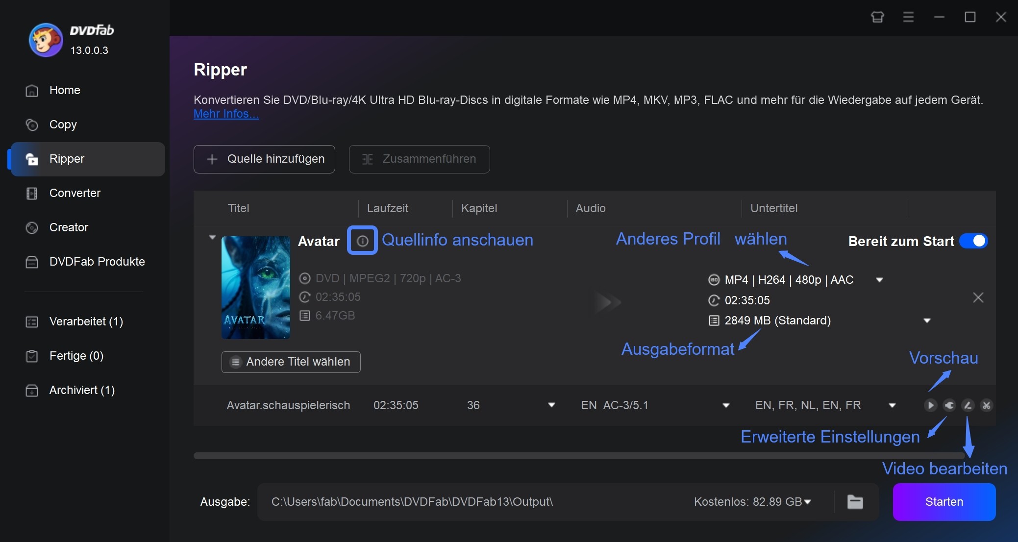 DVDs für Plex rippen mit DVDFab DVD Ripper