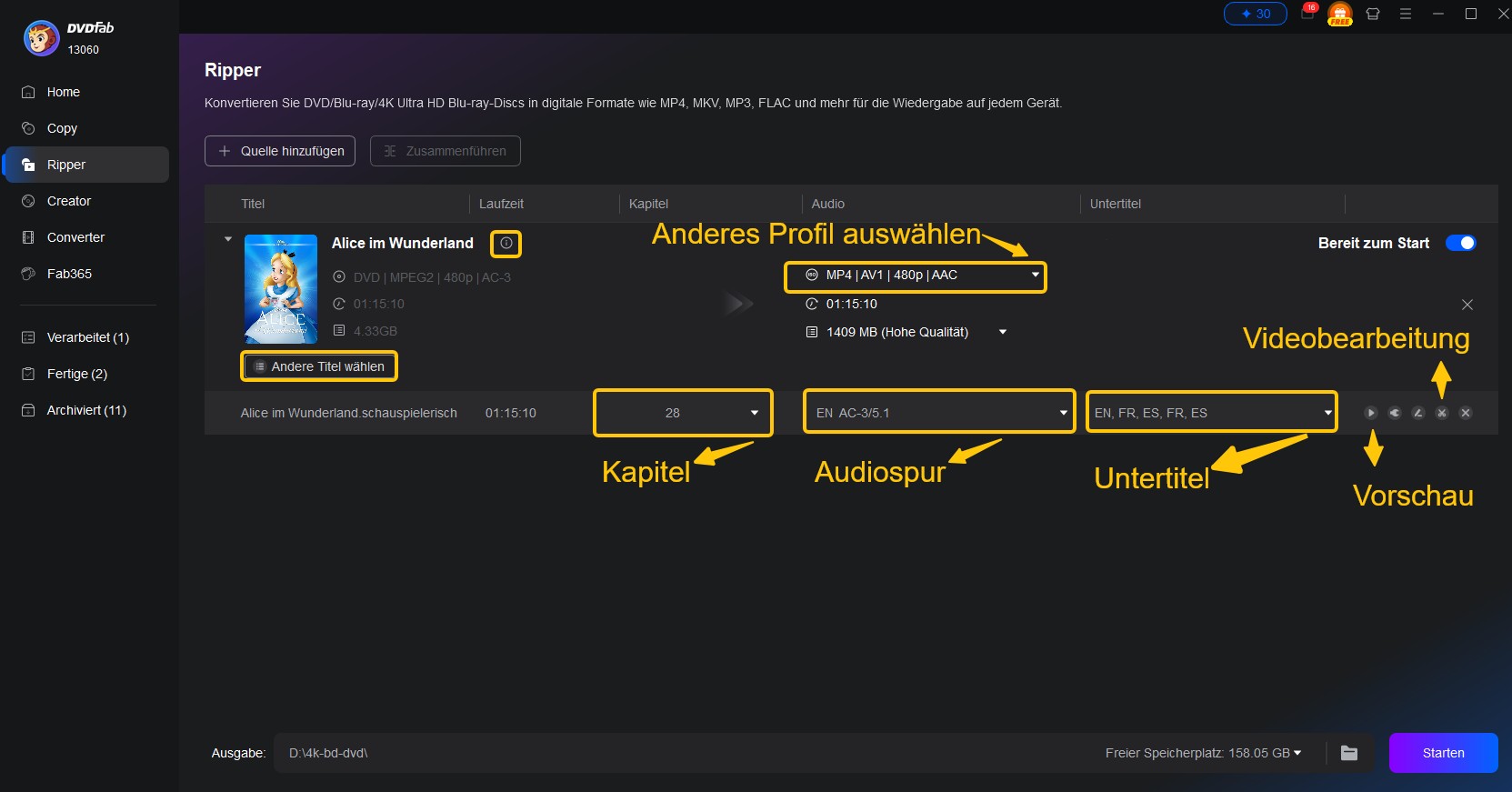 dvd ripper kostenlos benutzen