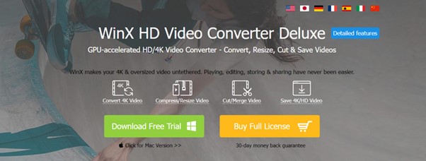 YouTube in MP4 iPhone konvertieren:Winx HD Video Converter Deluxe