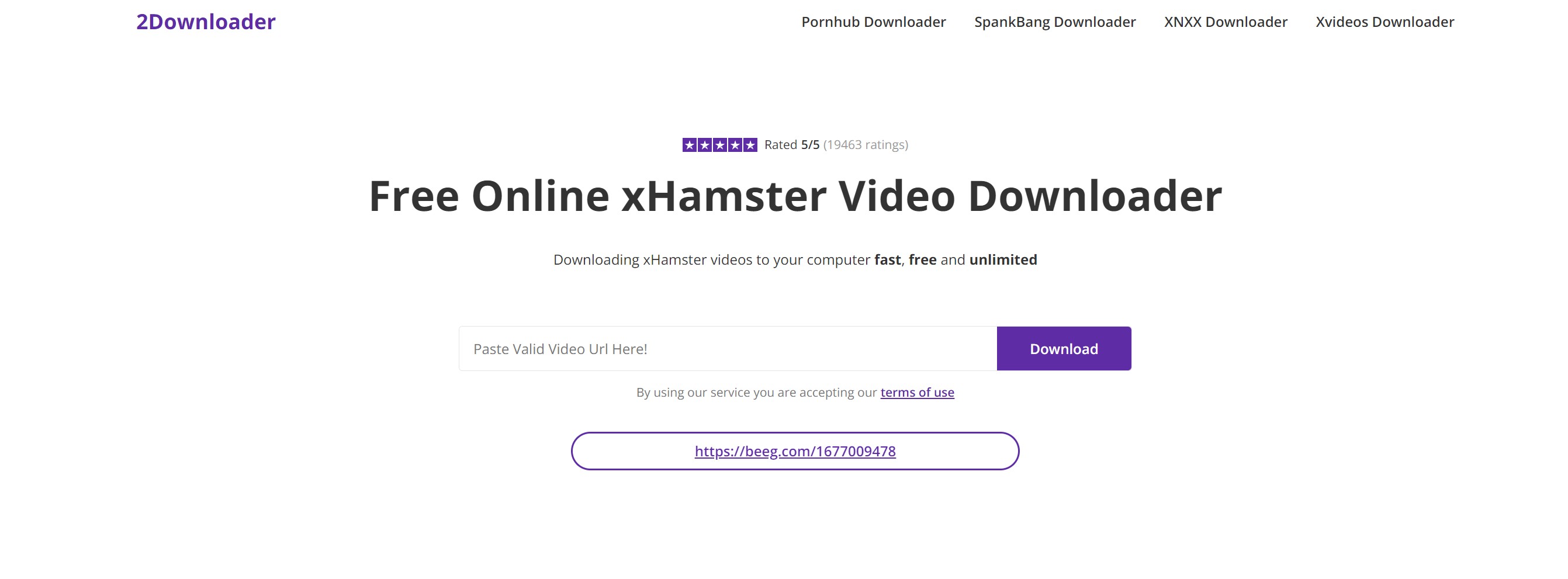 Download videos from xhamster with online downloader