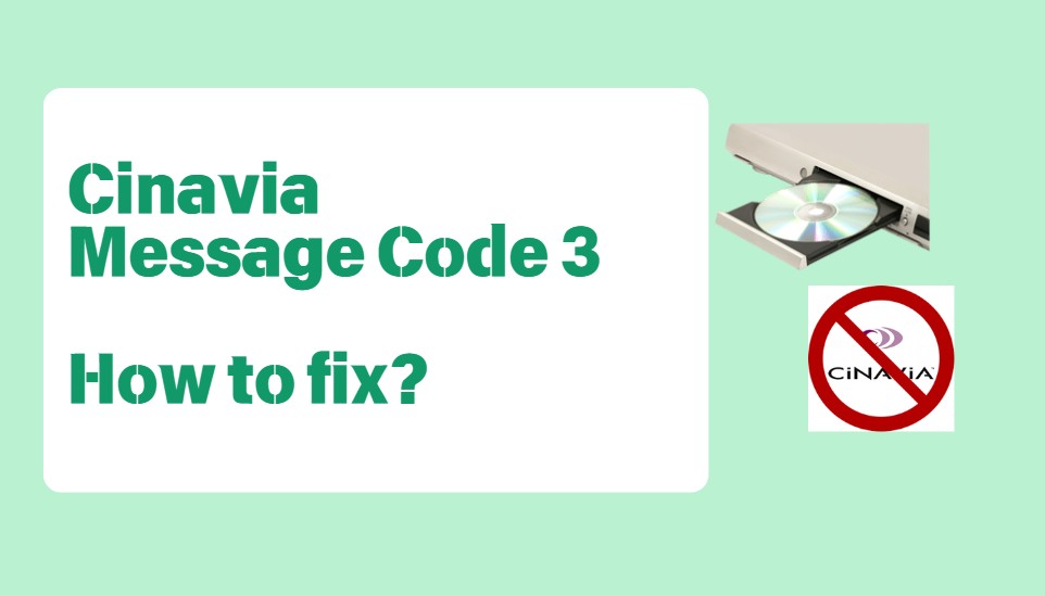 how to fix cinavia message code 3