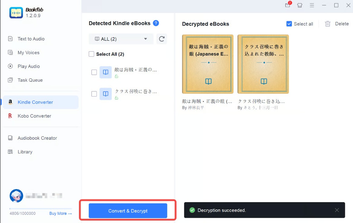 Convertir des livres Kindle en PDF avec BookFab