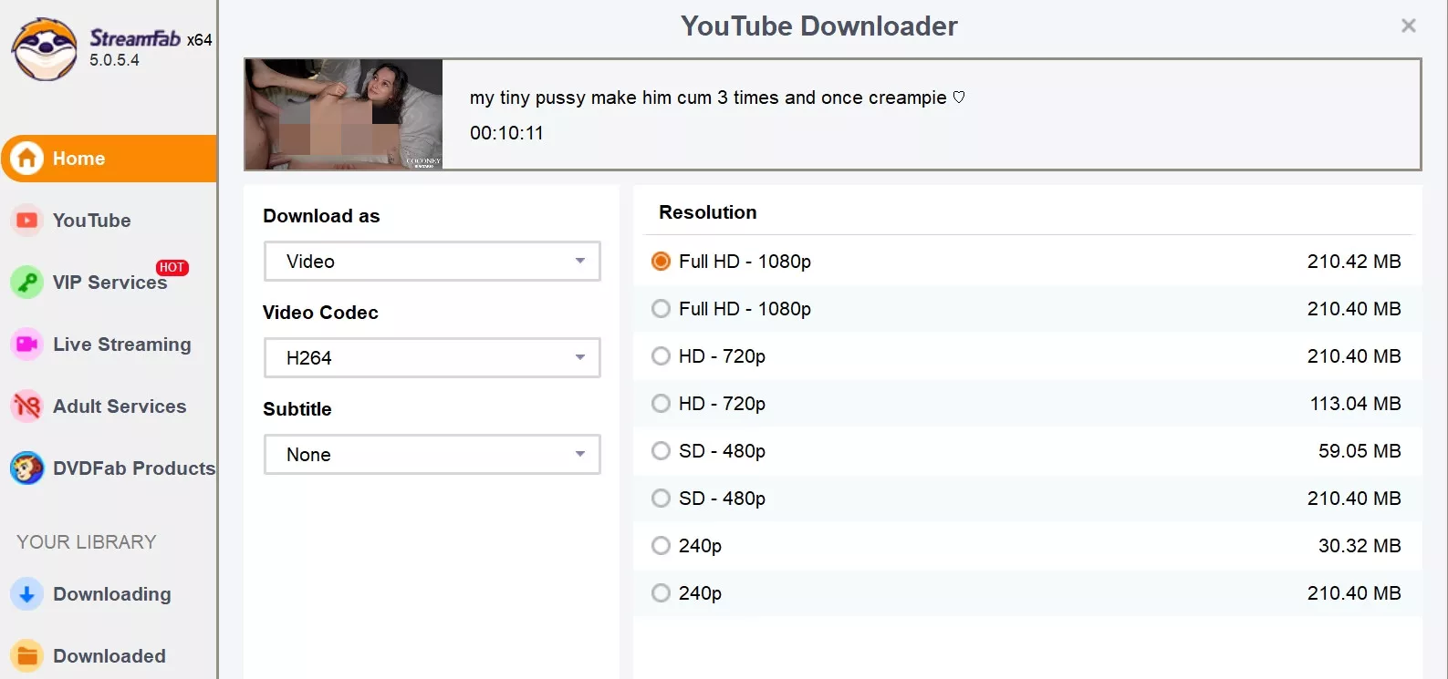 how to download xHamster videos with StreamFab