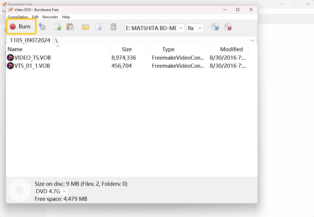 dvd in iso umwandeln mit BurnAware