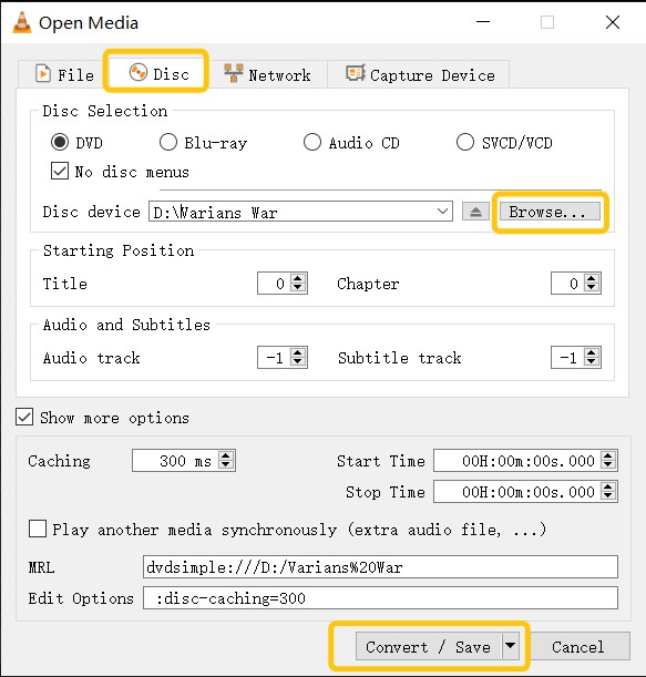 MakeMKV 替代方案：VLC Media Player
