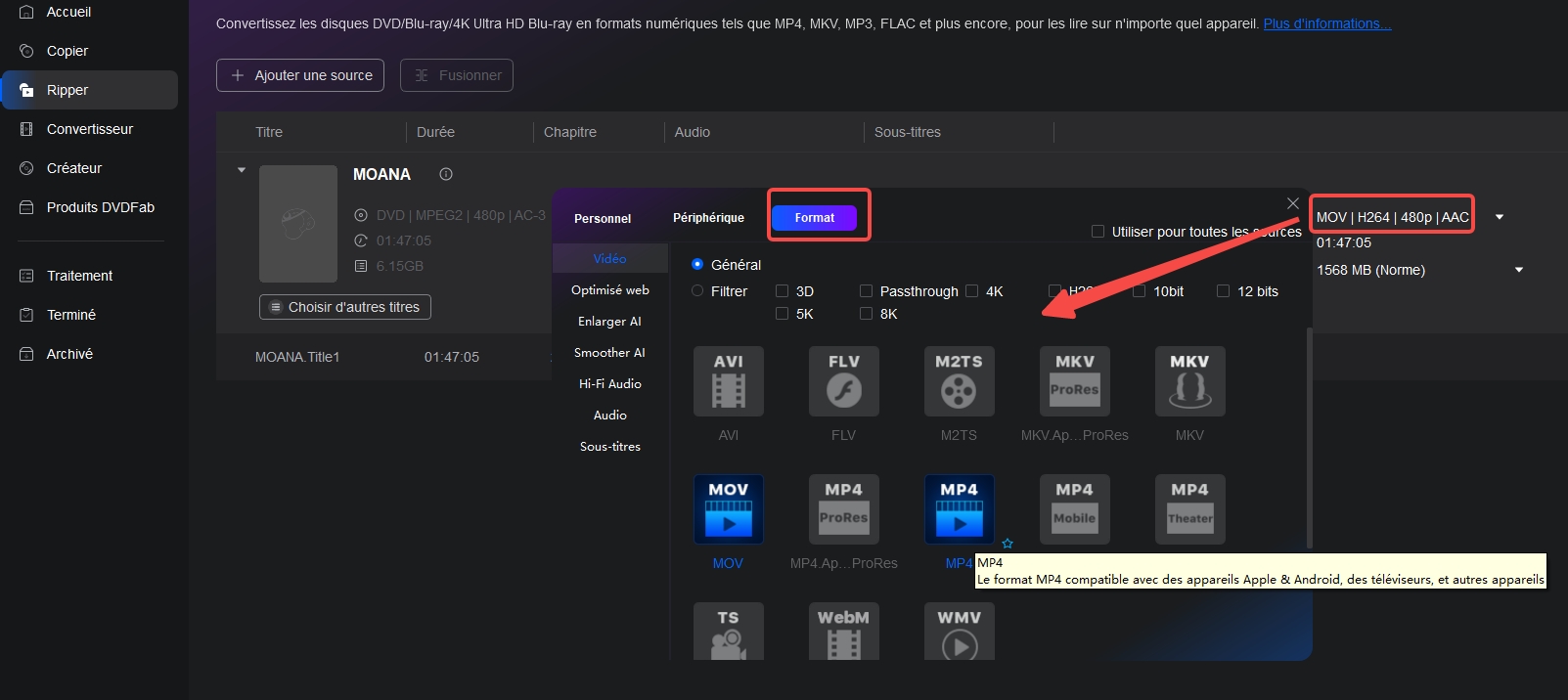 Comment ripper un DVD (protégé) avec le meilleur DVD Ripper Mac