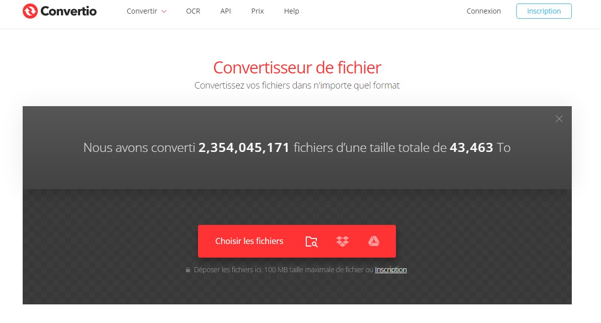 Convertir MKV en AVI avec Convertio