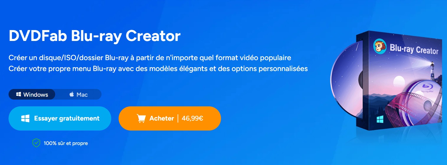 Les meilleurs logiciels gravure Blu-ray : DVDFab Blu-ray Creator