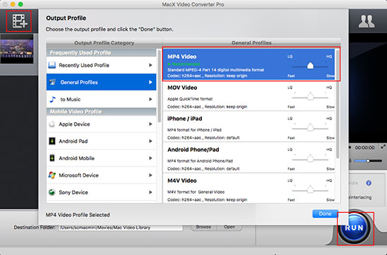 :3. MacX Video Converter - Un convertisseur YouTube compatible mp4 Mac