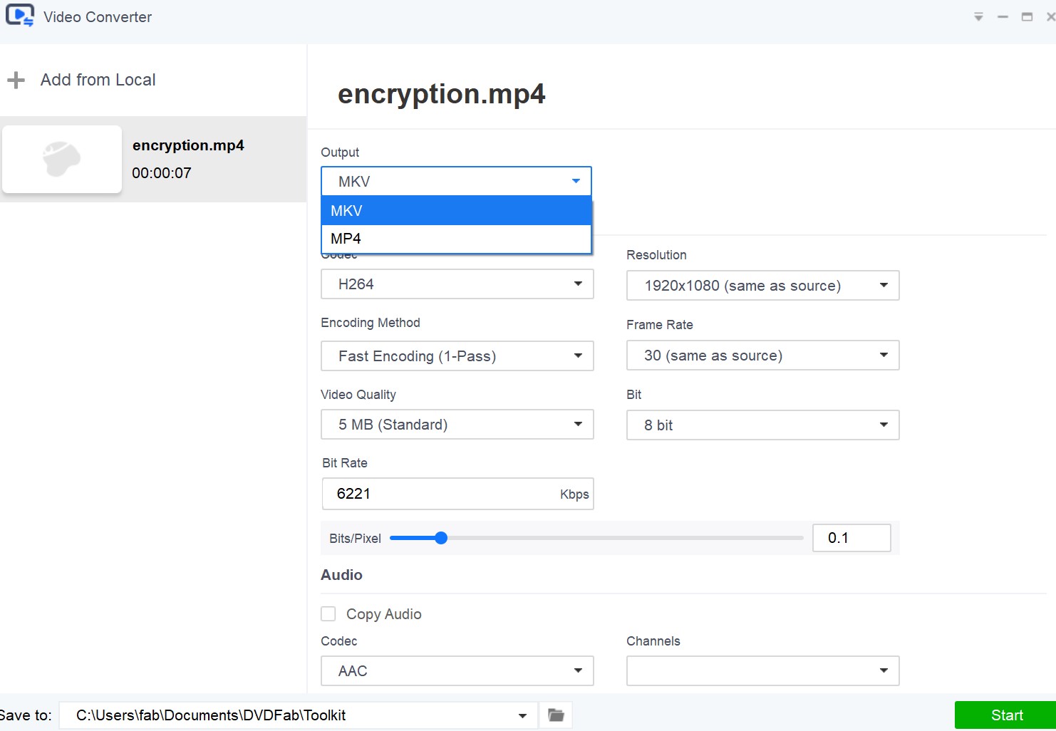 How to Convert MKV to MP4:2. How to Convert MKV to MP4 with DVDFab Toolkit (Windows)