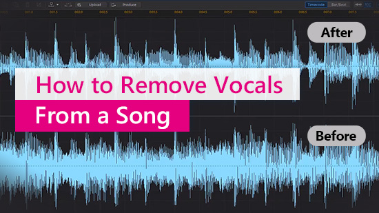 remoce vocal from a song