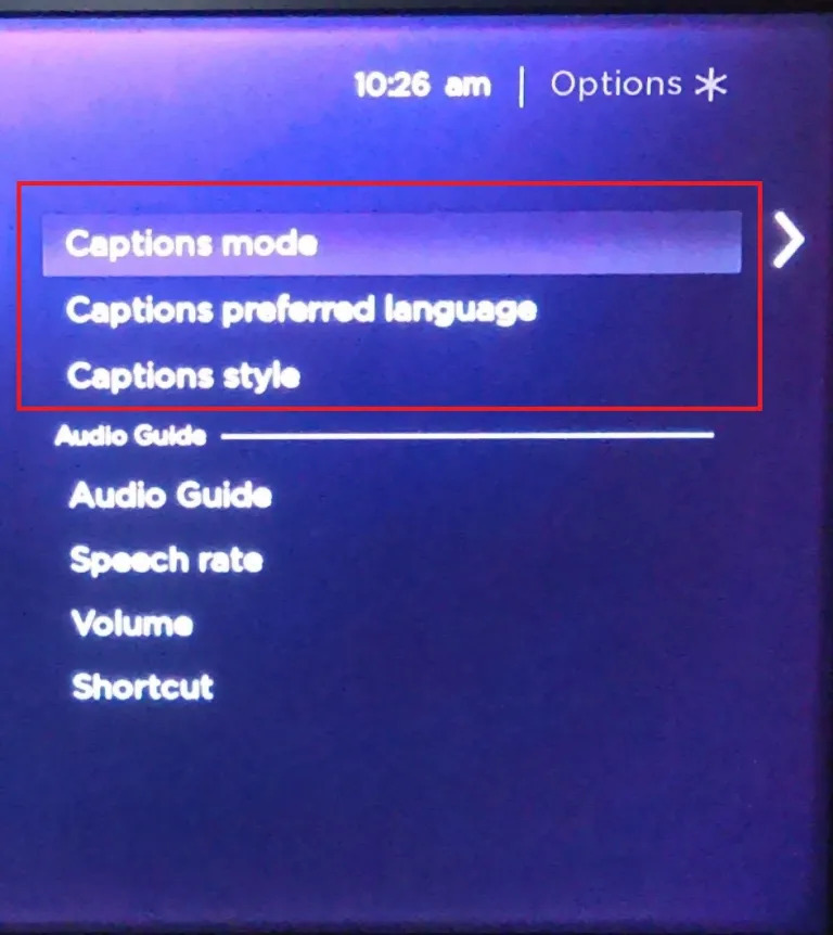 Comment enlever sous titre disney plus sur Roku ?