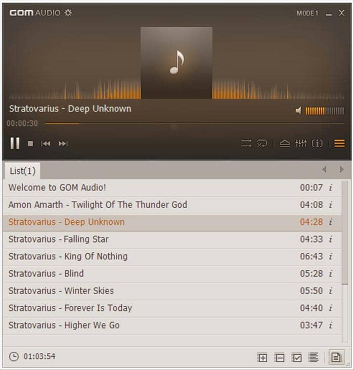 :5. GOM Audio Player for Mac