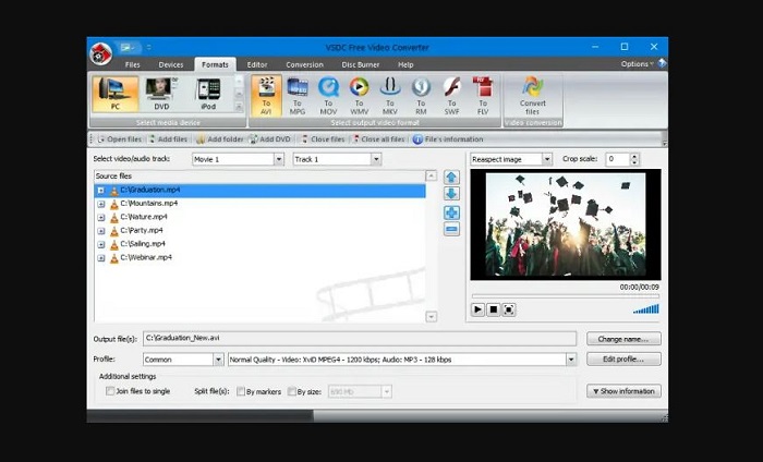 mov compressor:VSDC Video Converter