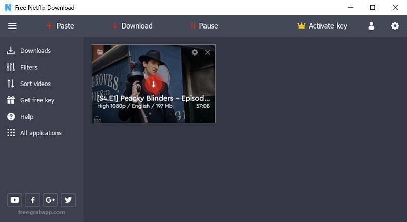 netflix video downloader:Download Netflix movies using FreeGrabApp 
