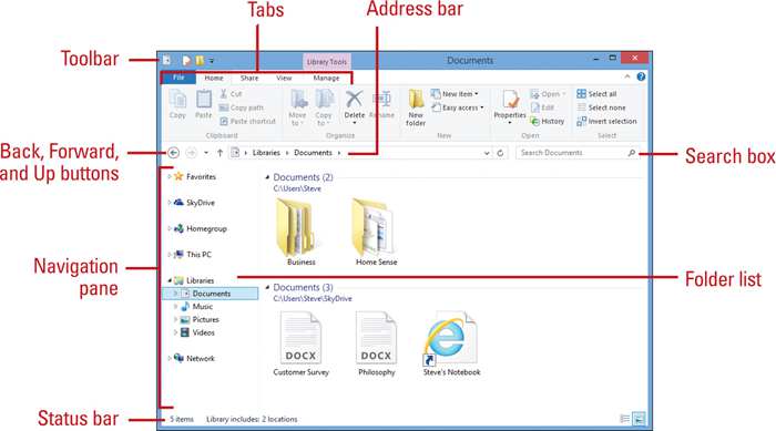 Features of Windows File Explorer