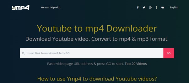 convert youtube video to mp4 on iphone with ymp4