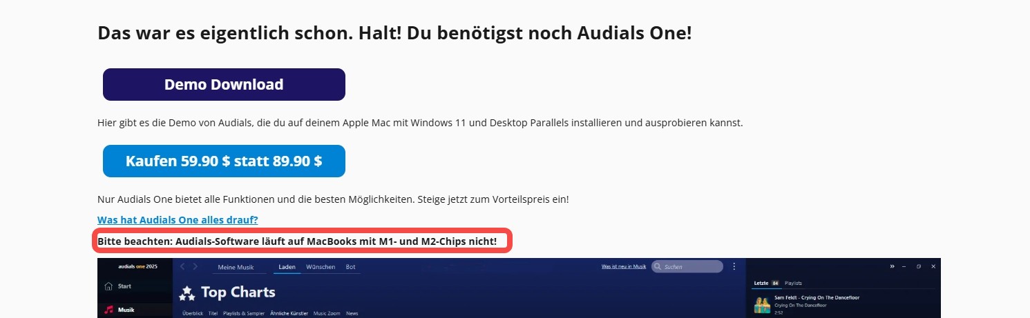 nicht mit M1- und M2-Chips