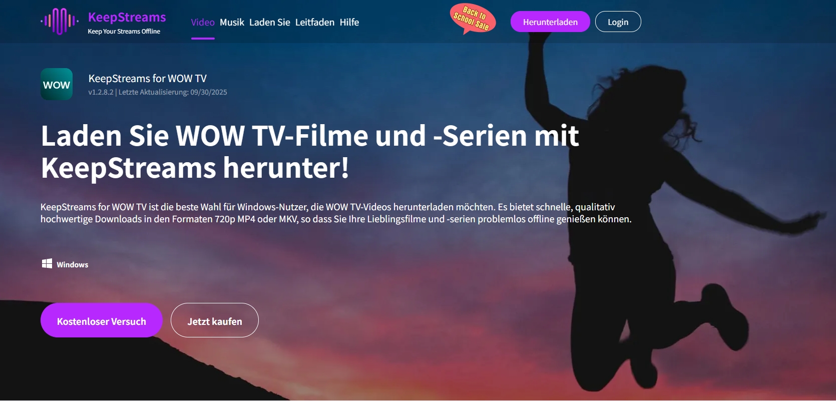 Vorstellung von KeepStreams for WOW TV