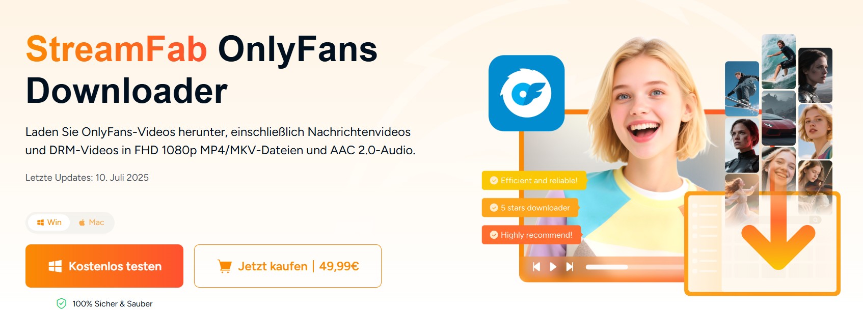 Wie kann man OnlyFans Videos auf Windows/Mac PC speichern?