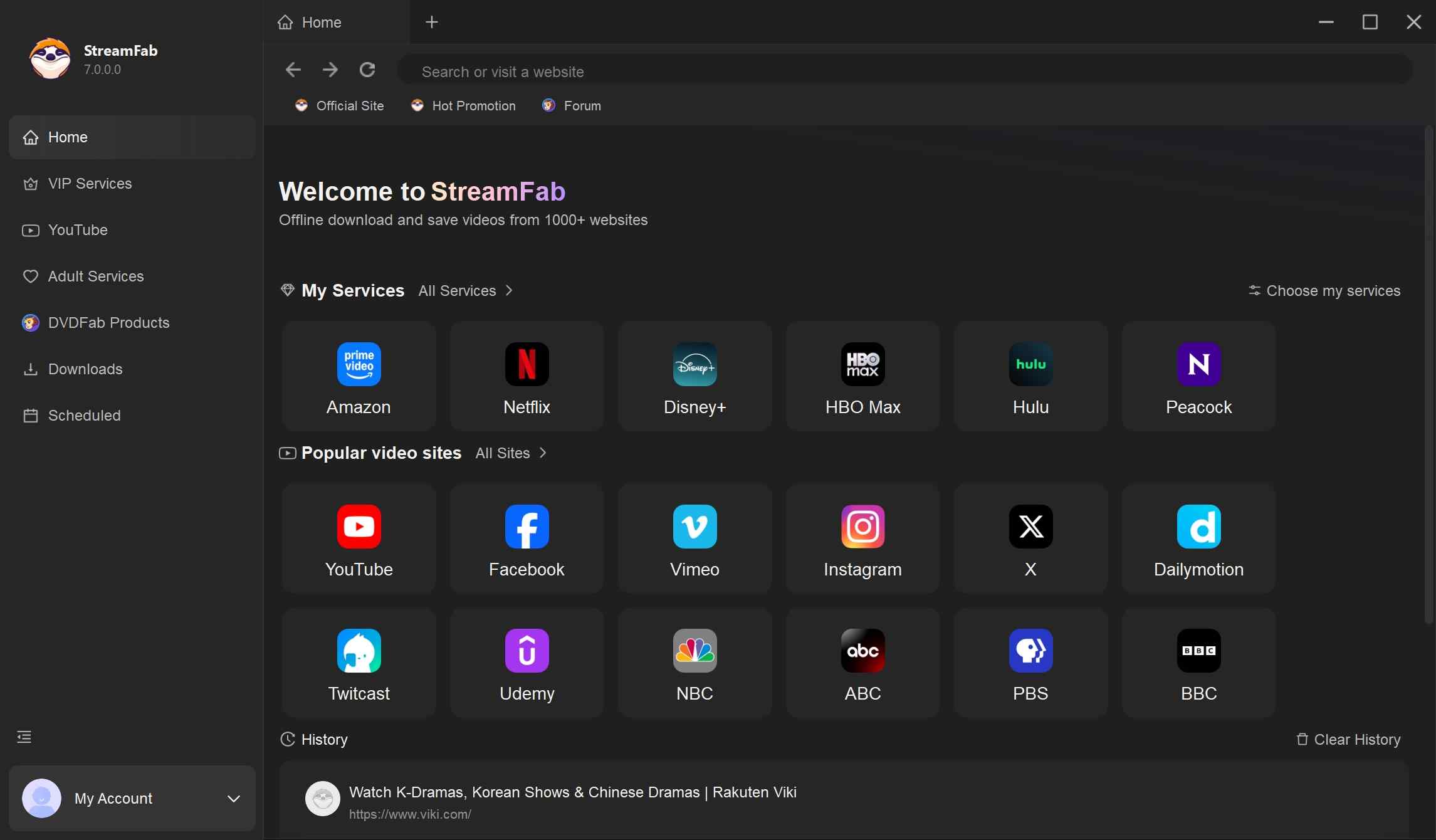 how to use streamfab amazon downloader, the better alternative to audials: step 1