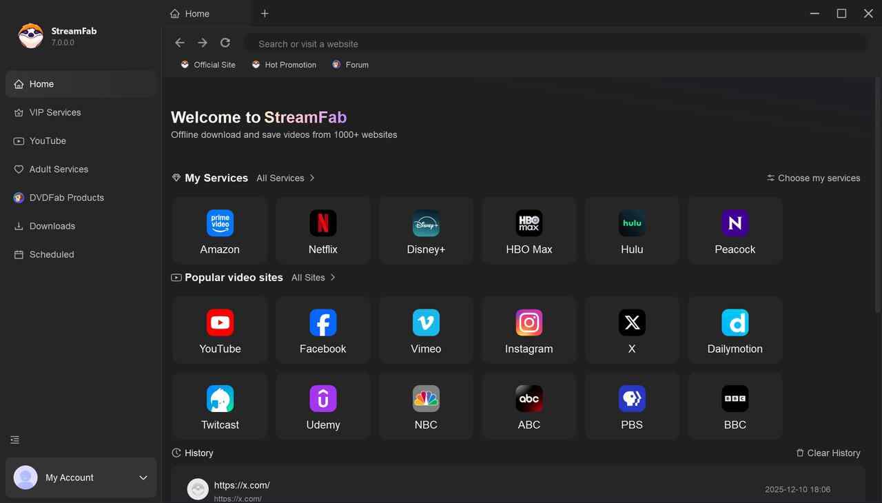 how to download peacock shows on pc via streamfab peacock downloader: step 1