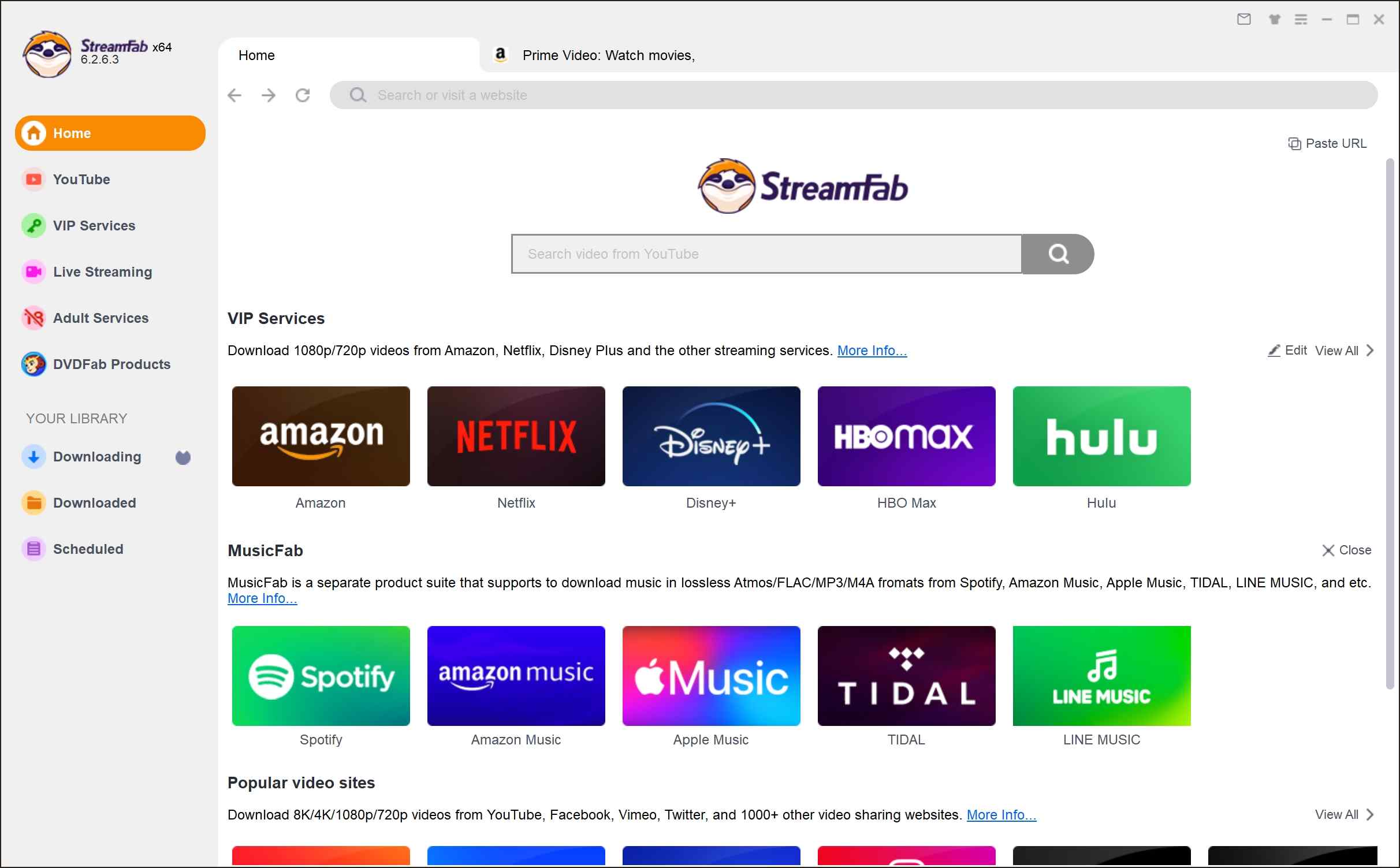 cleverget amazon downloader review: how to use streamfab the alternative step 1