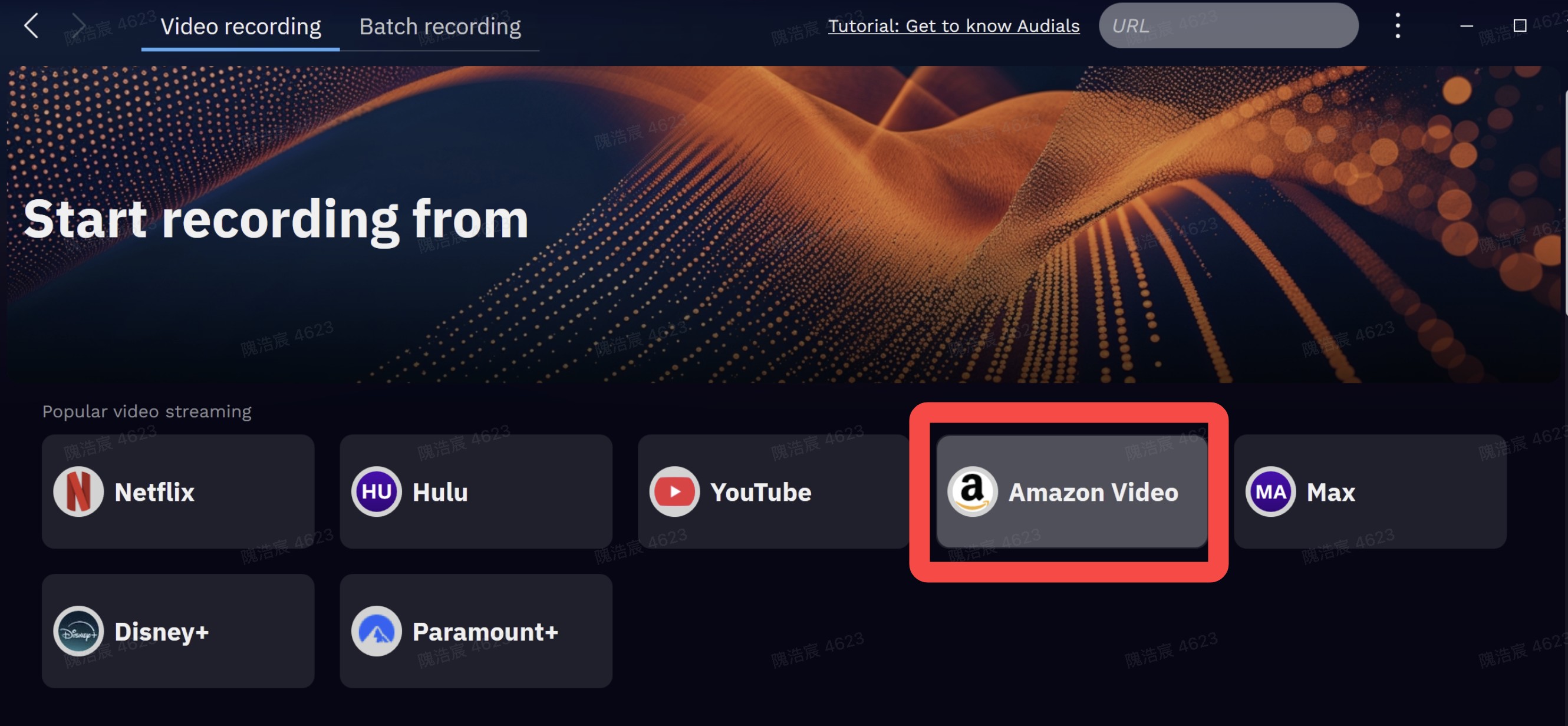 Audials amazon 1080p recording steps