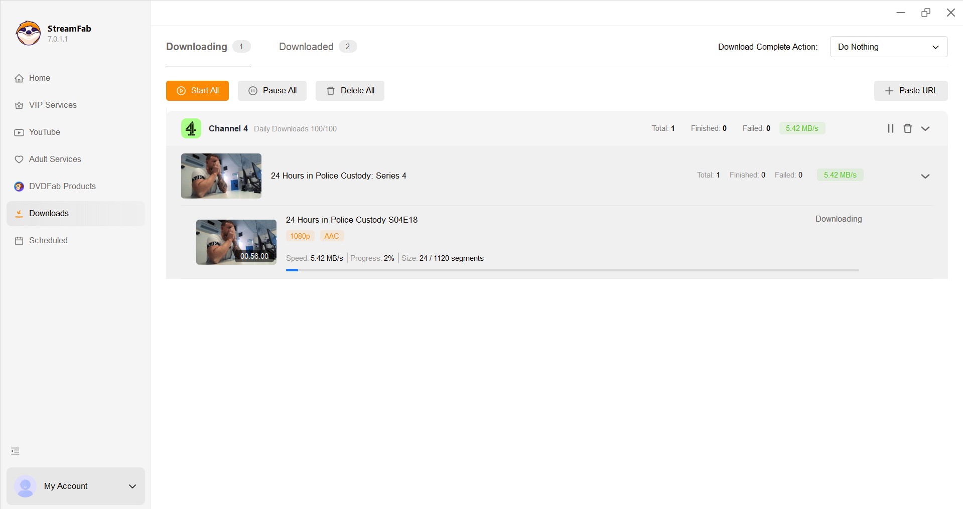 how to download channel 4 videos: streamfab step 3