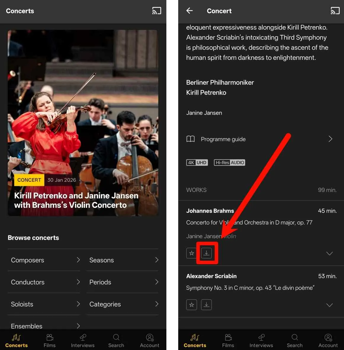 Digital Concert Hall download