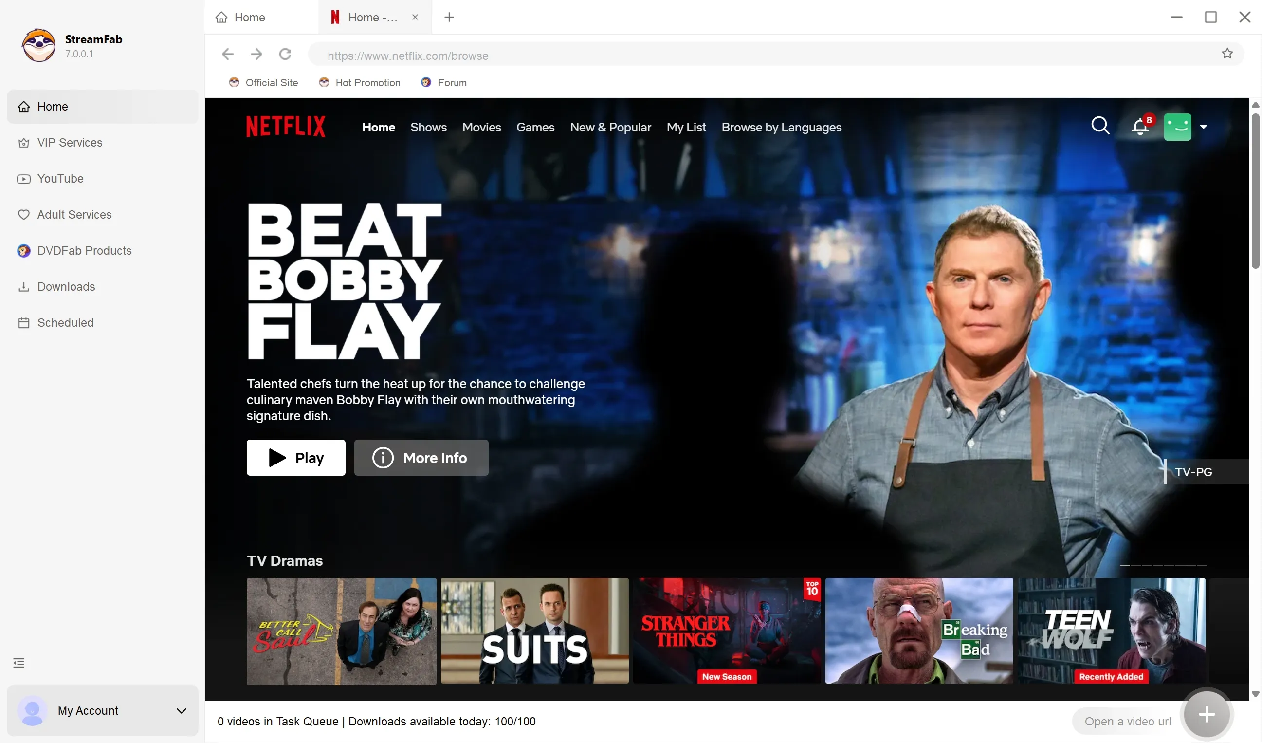 how to download netflix subtitles via streamfab: find and log in to netflix