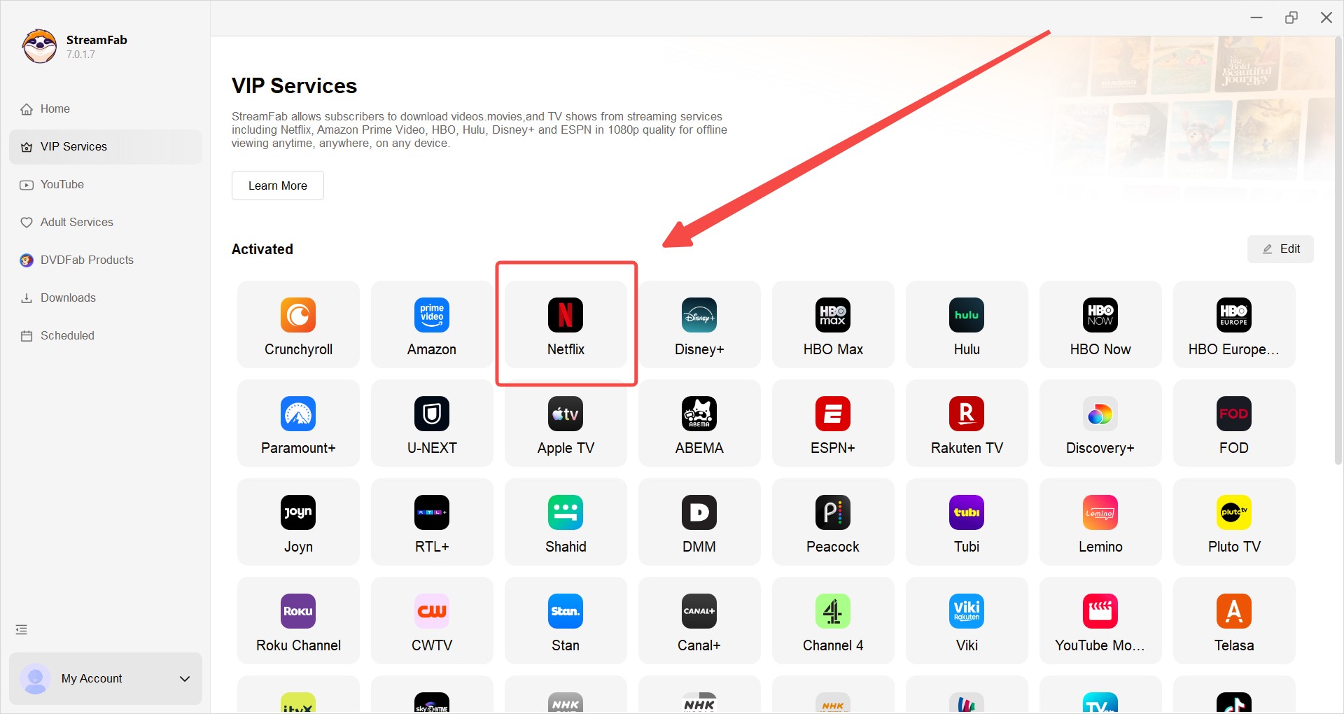 how to download netflix subtitles via streamfab: install and launch streamfab