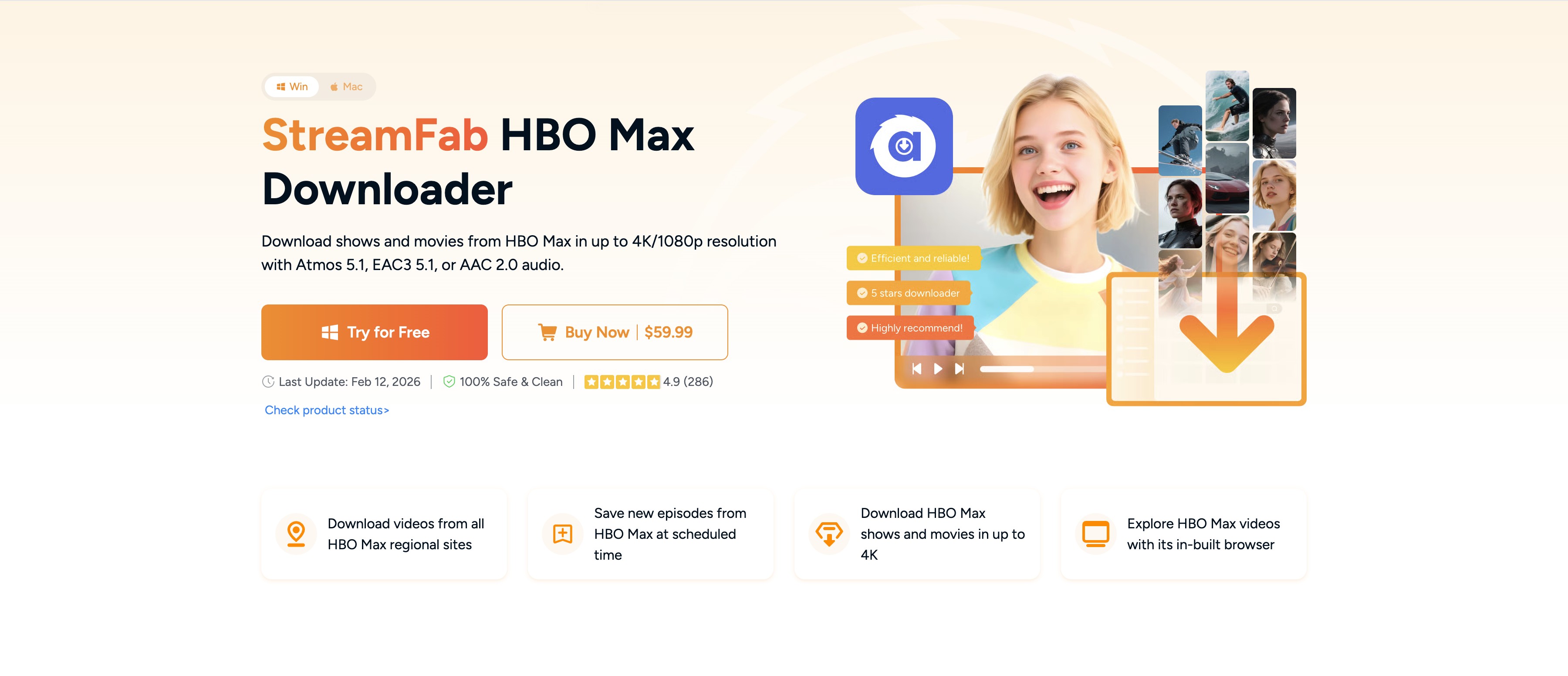 StreamFab HBO Max Downloader: Save 1080p MP4 Files for Permanent Local Backup