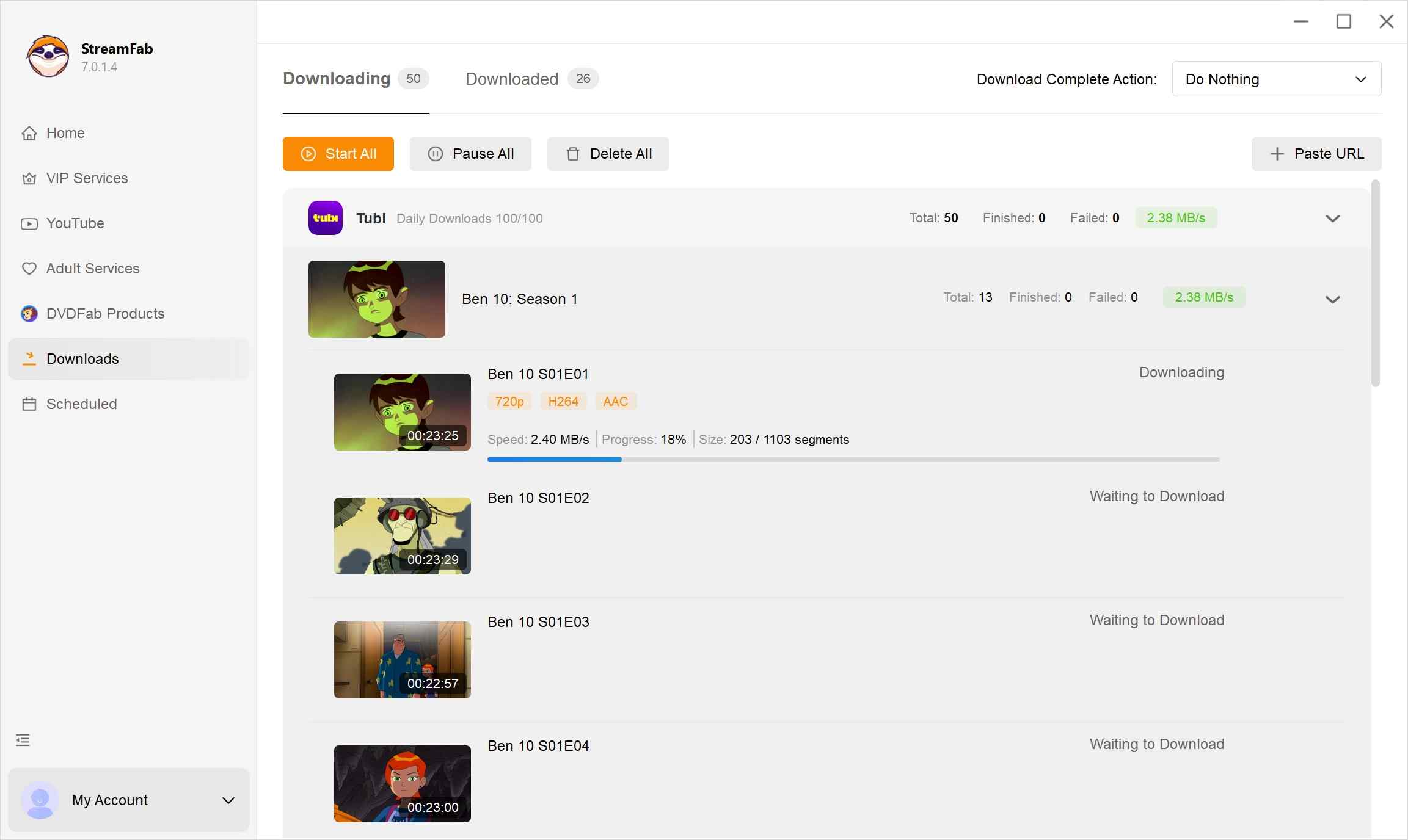 how to watch cartoon offline with StreamFab