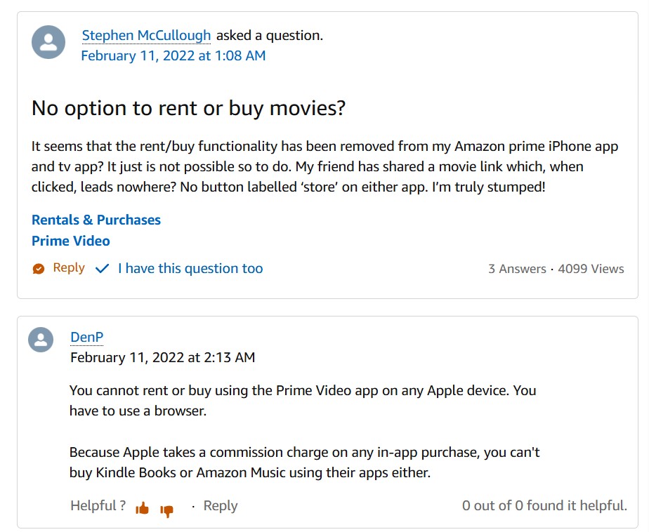 No download option to rent or buy movies on iPhone
