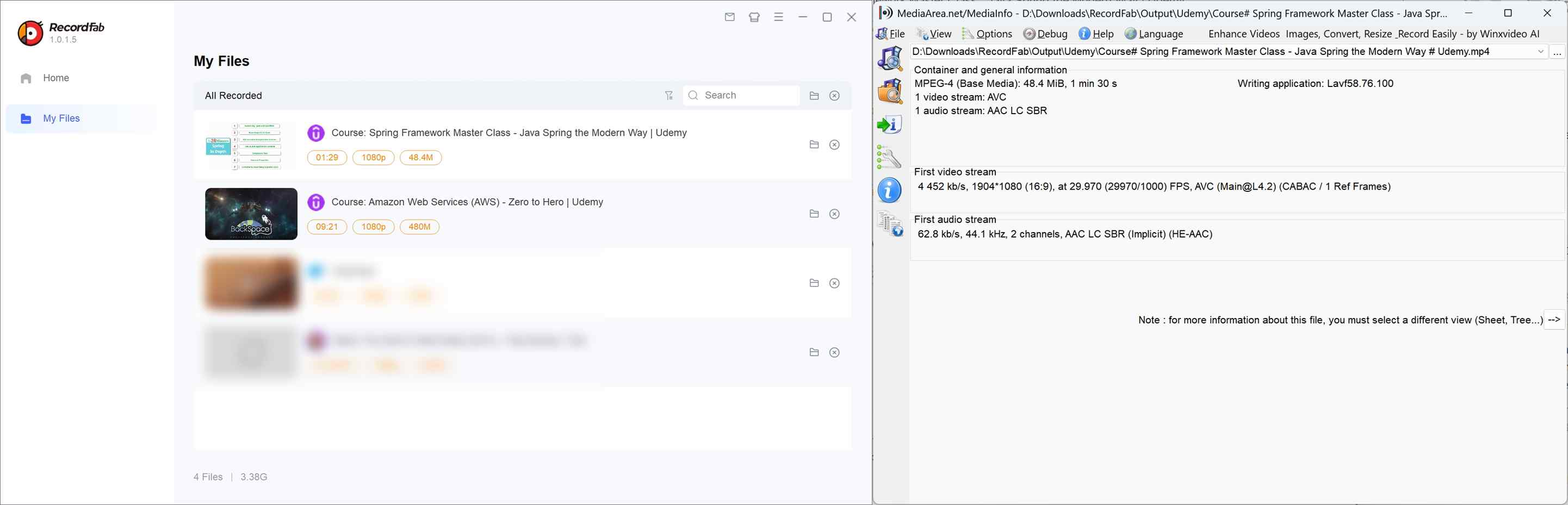 how to save udemy drm video backups via recordfab: step 4