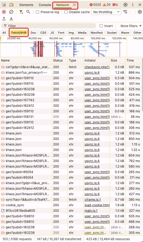 デベロッパーツールで「真のURL」を炙り出す