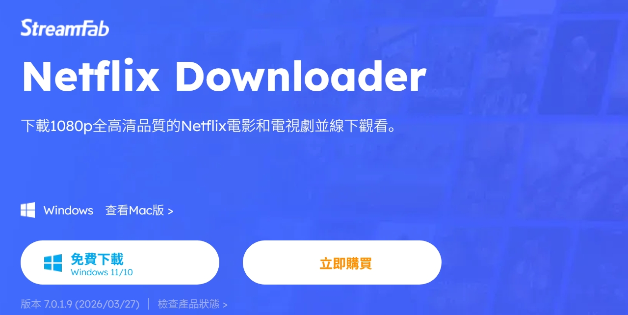 Netflix 電腦版影片下載：streamfab