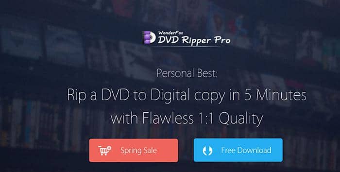 Les 12 meilleures façons d'extraire l'audio d'un DVD/YouTube/CD vidéo:8. Wonderfox DVD Ripper Pro